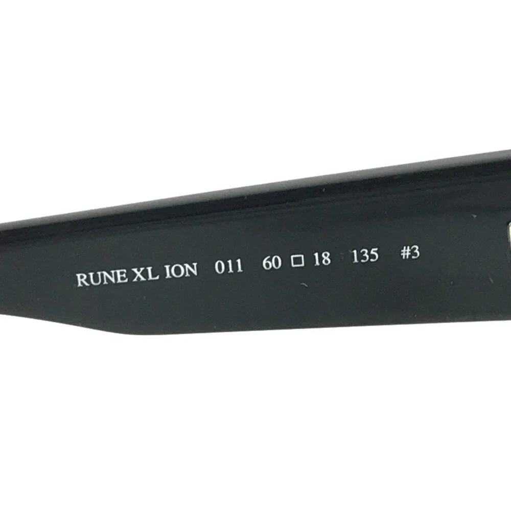 Dragon Eyeglasses Frame DR RUNE XL ION 011 Shiny Black Square Full Rim 60-18-135